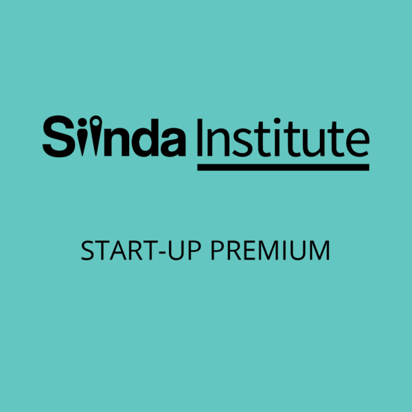 siinda institute logo on turquoise background